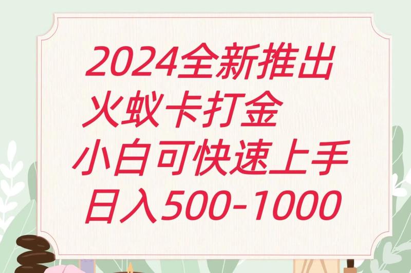 2024火蚁卡打金最新玩法和方案，单机日收益600+-副业城