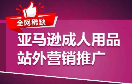 全网稀缺！亚马逊成人用品站外营销推广，​教你引爆站外流量，开启爆单模式-副业城