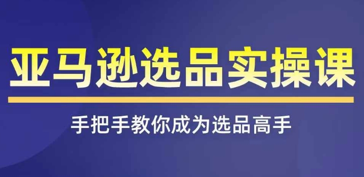 亚马逊选品实操课程，快速掌握亚马逊选品的技巧，覆盖亚马逊选品所有渠道-副业城