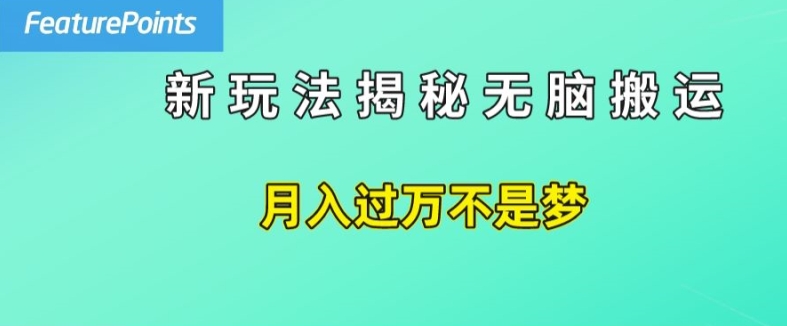 简单操作，每天50美元收入，搬运就是赚钱的秘诀【揭秘】-副业城