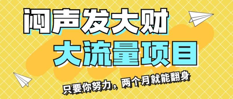 （11688期）闷声发大财，大流量项目，月收益过3万，只要你努力，两个月就能翻身-副业城