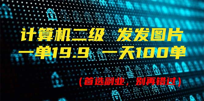 （11715期）计算机二级，一单19.9 一天能出100单，每天只需发发图片（附518G资料）-副业城