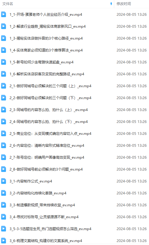 图片[2]-（11991期）实体店老板获客特训营：认知、定位、文案、矩阵、直播、AI等（72节）-副业城