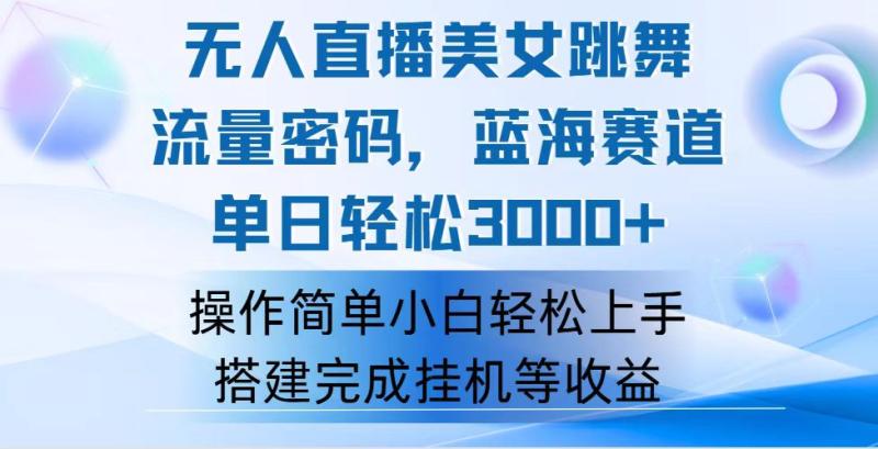 （12088期）快手无人直播美女跳舞，轻松日入3000+，流量密码，蓝海赛道，上手简单…-副业城