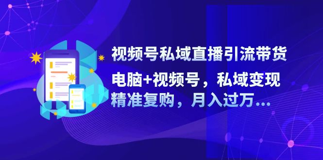 （12249期）视频号私域直播引流带货：电脑+视频号，私域变现，精准复购，月入过万…-副业城