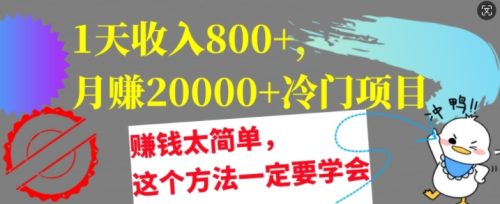 1天收入8张，月赚2w+冷门项目，赚钱太简单，这个方法一定要学会【干货】-副业城