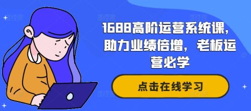 1688高阶运营系统课，助力业绩倍增，老板运营必学-副业城