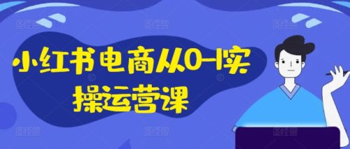 小红书电商从0-1实操运营课，小红书手机实操小红书/IP和私域课/小红书电商电脑实操板块等-副业城