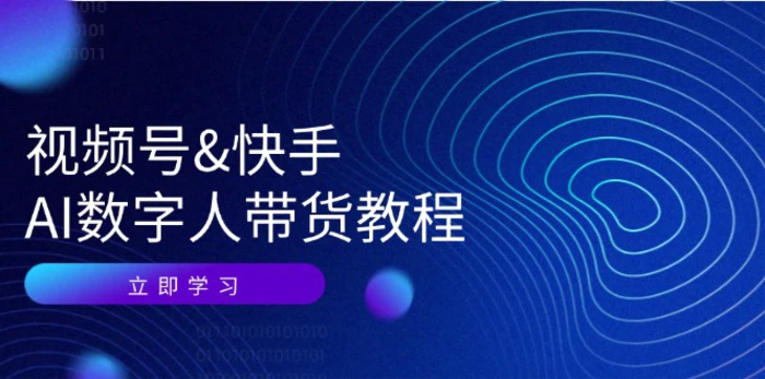 （12470期）视频号&快手-AI数字人带货教程：认知、技术、运营、拓展与资源变现-副业城