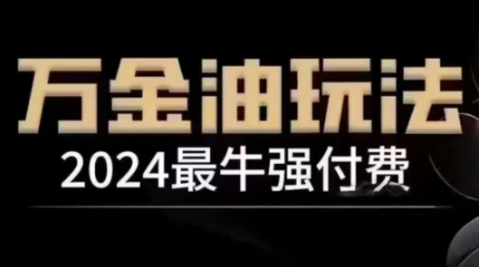 2024最牛强付费，万金油强付费玩法，干货满满，全程实操起飞-副业城