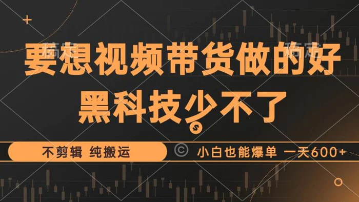 （12868期）抖音视频带货最暴力玩法，利用黑科技 不剪辑 纯搬运，小白也能爆单，单…-副业城