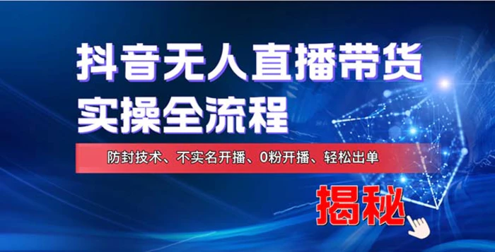 （13001期）在线赚钱新途径：如何用抖音无人直播实现财务自由，全套实操流程，含…-副业城