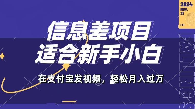 信息差项目，支付宝生活号，利用老外开盲盒视频，一周起号，新手小白也能月入过万-副业城