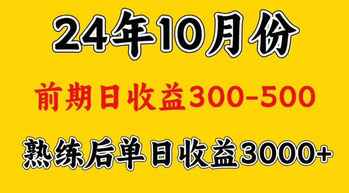 高手是怎么赚钱的.前期日收益500+熟练后日收益3000左右-副业城