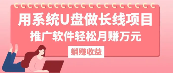 用系统U盘做长线项目，推广软件轻松月赚万元-副业城