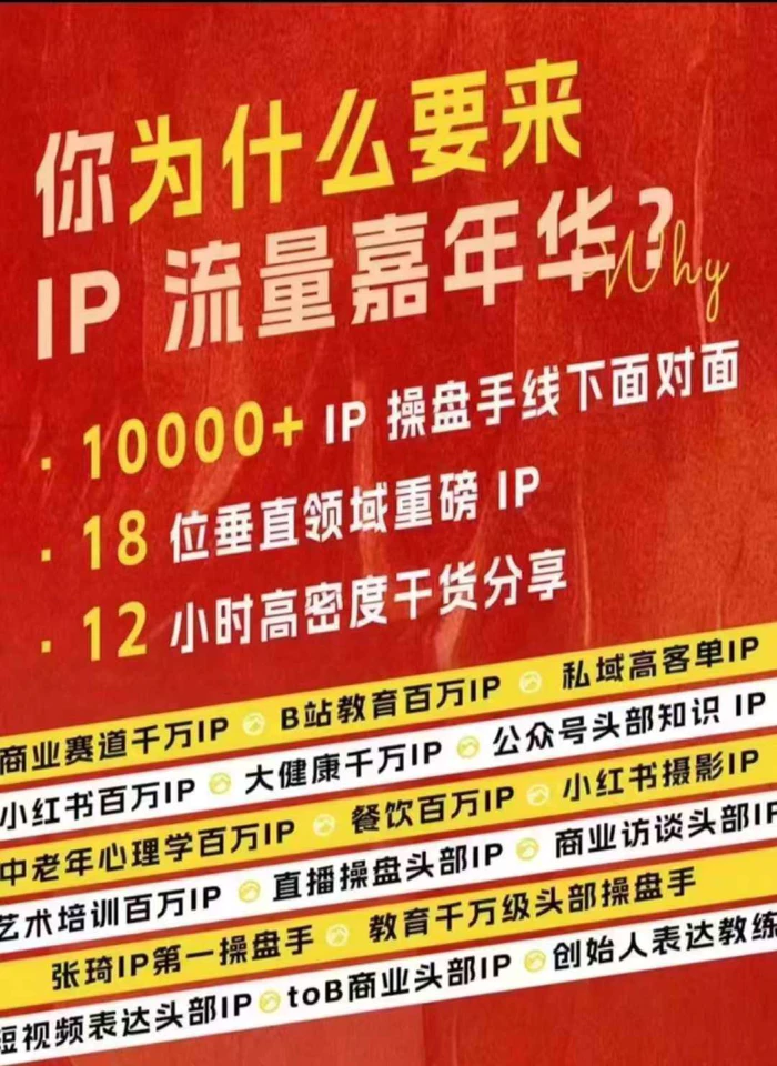 群响IP流量嘉年华，​现场视频+IP江湖2024典藏版PPT-副业城