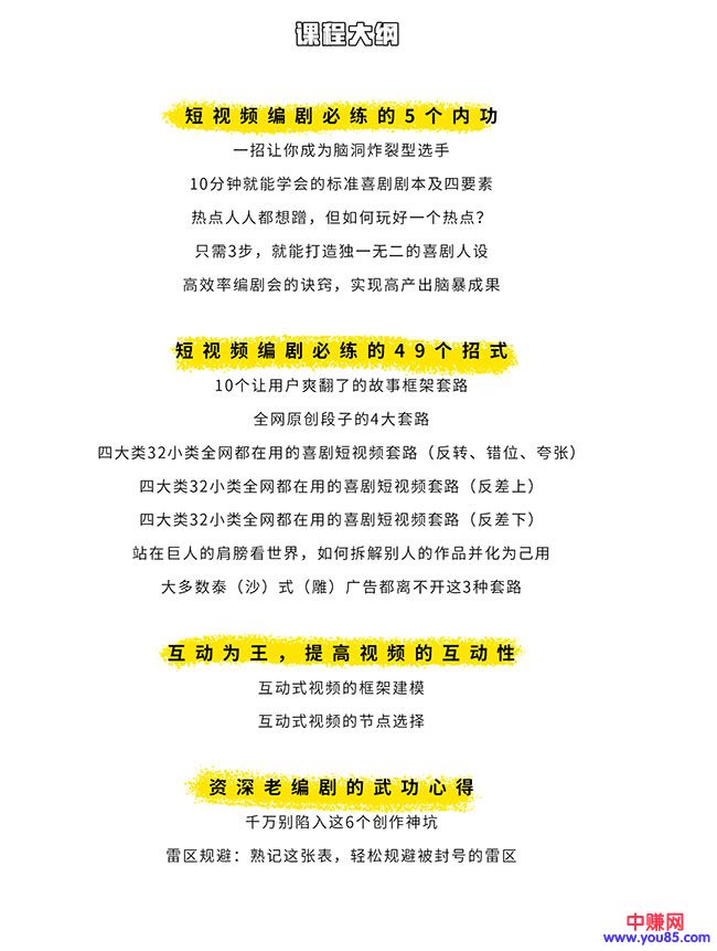 图片[4]-（978期）0基础快速掌握爆款喜剧短视频创作黄金法则（16讲+持续更新）-副业网