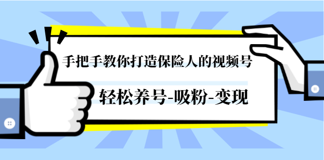 （1446期）手把手教你打造保险人的视频号，轻松养号-吸粉-变现【视频课程-无水印】-副业网
