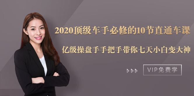 （1482期）2020顶级车手必修的10节直通车课：亿级操盘手手把手带你七天小白变大神-副业网