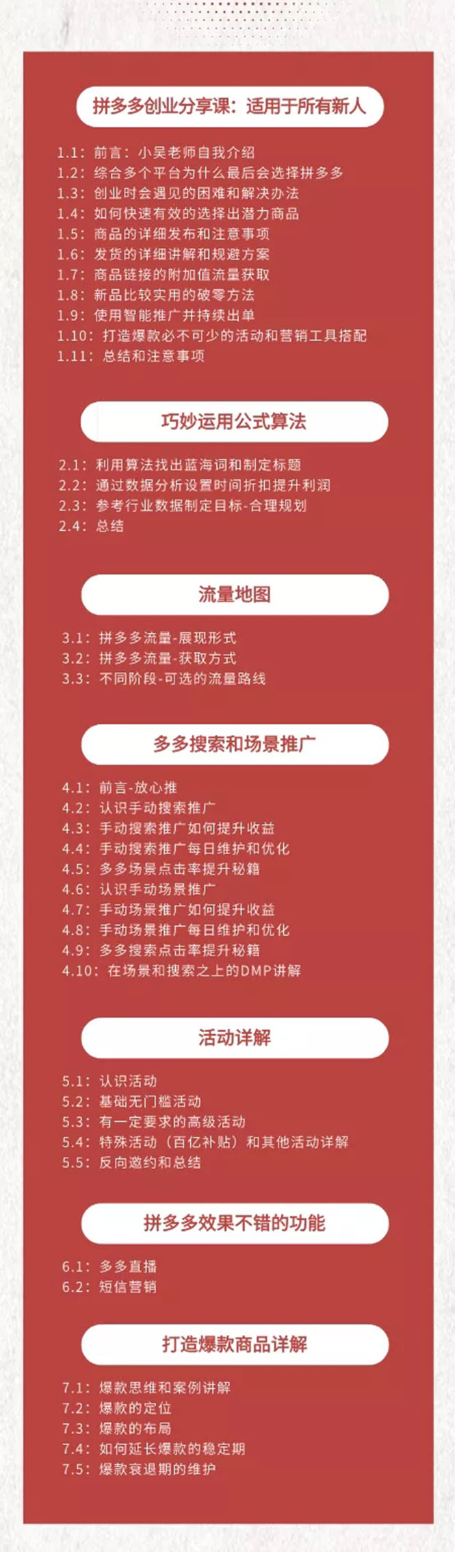 图片[2]-（1686期）拼多多新人打造爆款创业课：快速引流持续出单，适用于所有新人-副业网