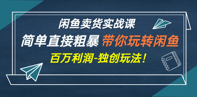 （2782期）闲鱼卖货实战课，简单直接粗暴，带你玩转闲鱼-百万利润-独创玩法！-副业网