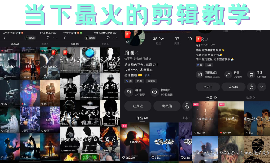 （2724期）短时视频朦胧诗文案号制作教程，实操7天涨粉20W+小白20分钟看完直接上手-副业网