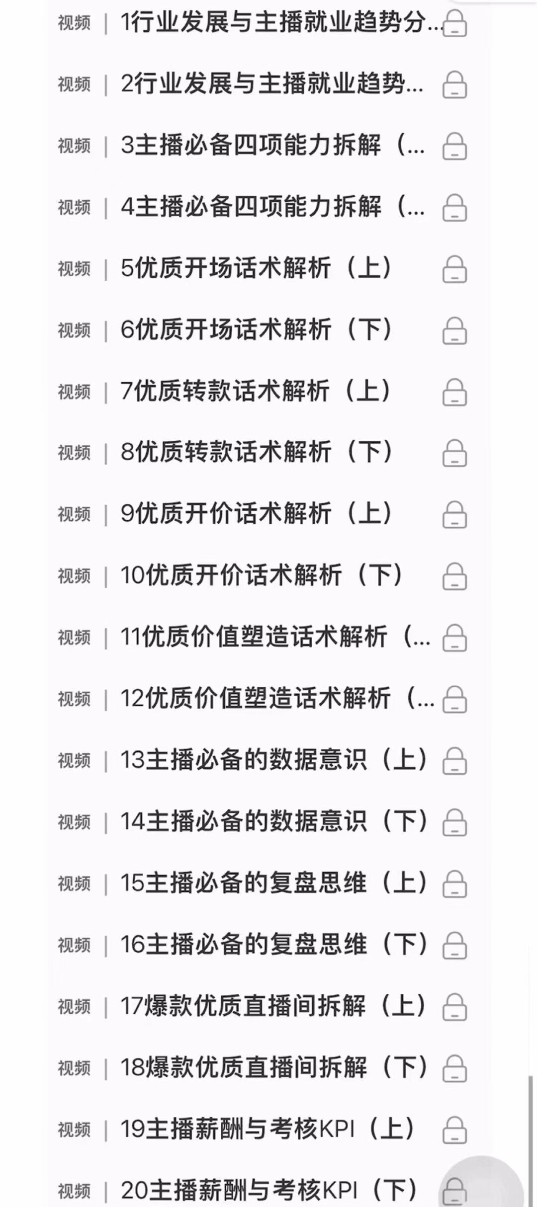 图片[3]-（2585期）【线上班】0基础入门直播带货：手把手教你成为带货主播-副业网