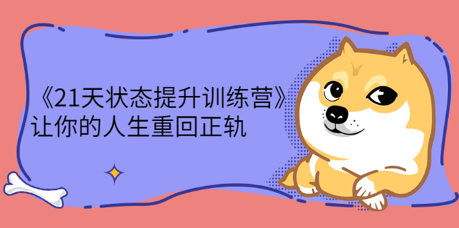 （2280期）《21天状态提升训练营》让你的人生重回正轨-副业网