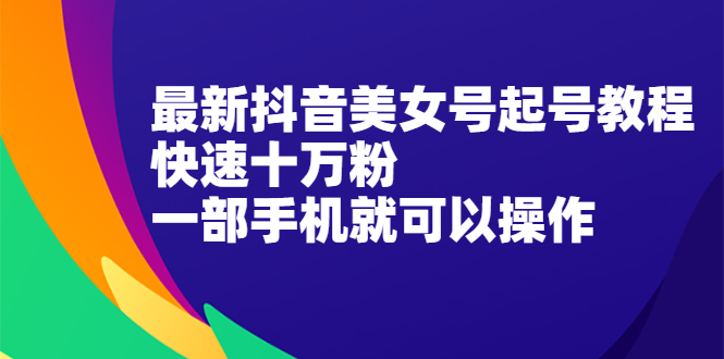 （2096期）最新抖音图文号起号教程，快速十万粉，一部手机就可以操作！-副业网