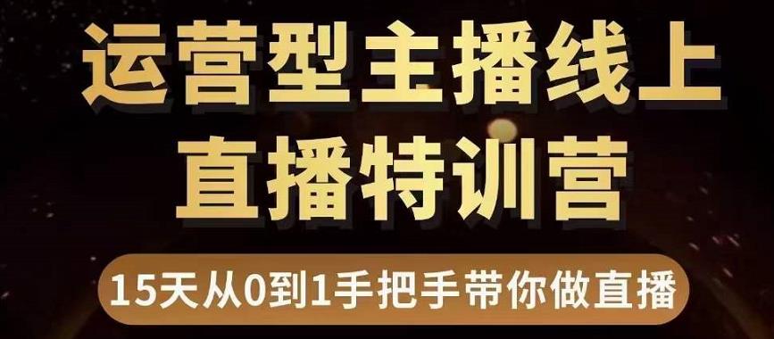 图片[1]-（3285期）慧哥直播电商运营型主播特训营，0基础15天手把手带你做直播带货-副业网