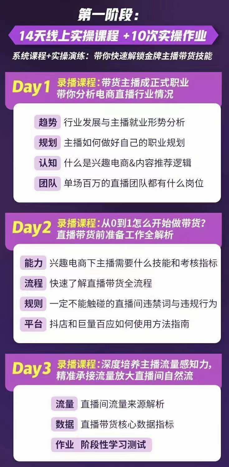 图片[2]-（3411期）金牌主播实战进阶营 普通人也能快速变身金牌带货主播-副业网