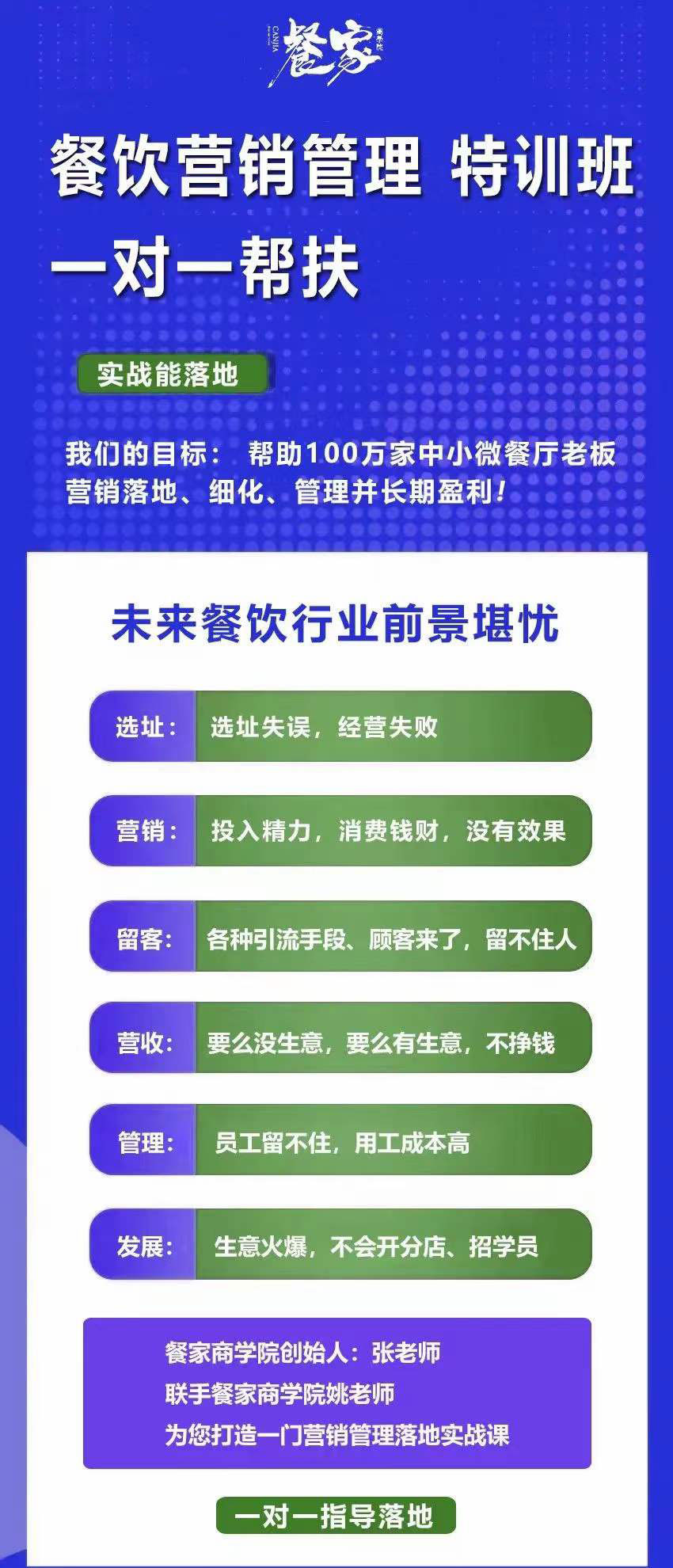 图片[2]-（3827期）餐饮营销管理特训班：选址+营销+留客+营收+管理+发展！-副业网
