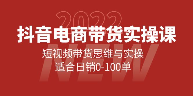（4018期）抖音电商带货实操课：短视频带货思维与实操，适合日销0-100单-副业网