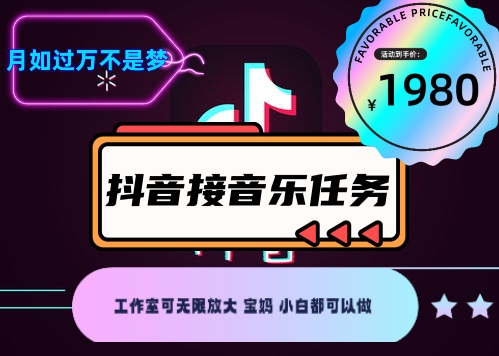 图片[2]-（4043期）外面收费1980抖音音乐接任务赚钱项目【任务渠道+详细教程】-副业网