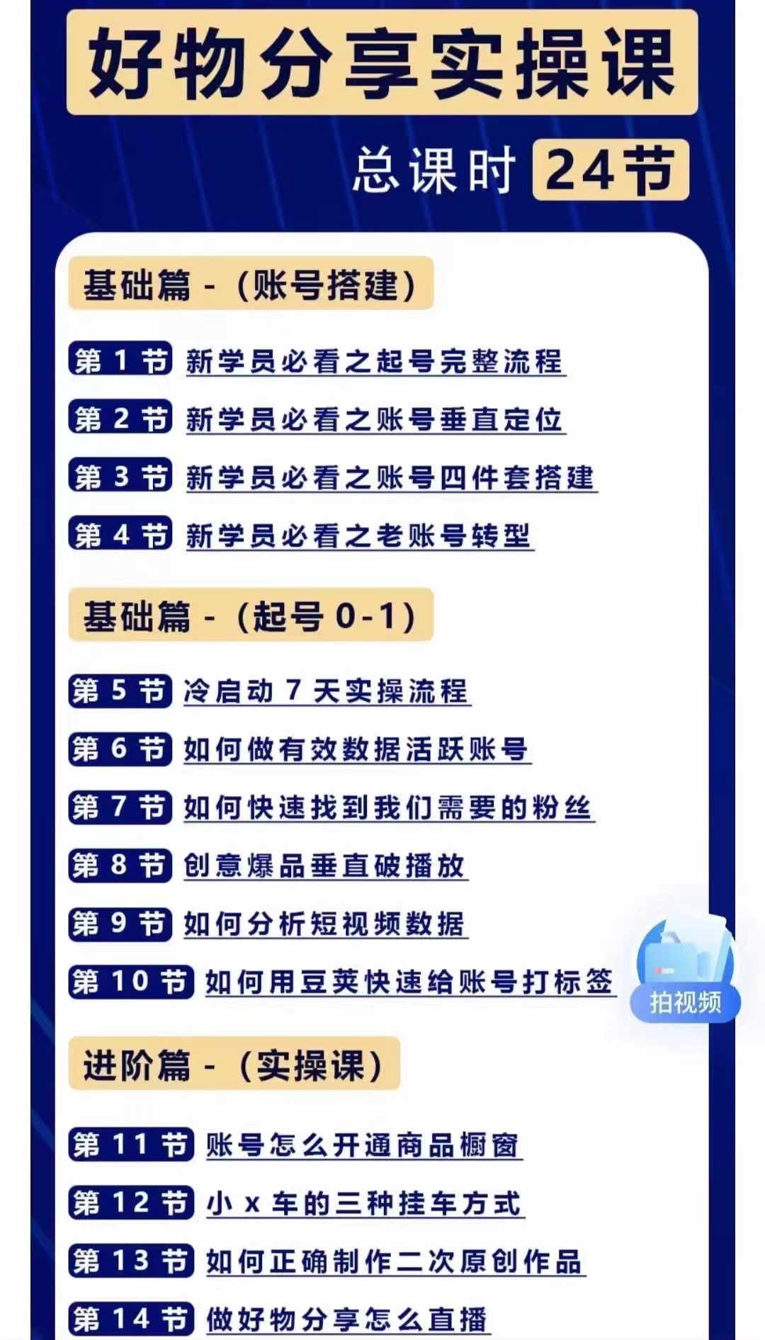 图片[2]-（4178期）好物分享高阶实操课：0基础一部手机做好好物分享带货（24节课）-副业网