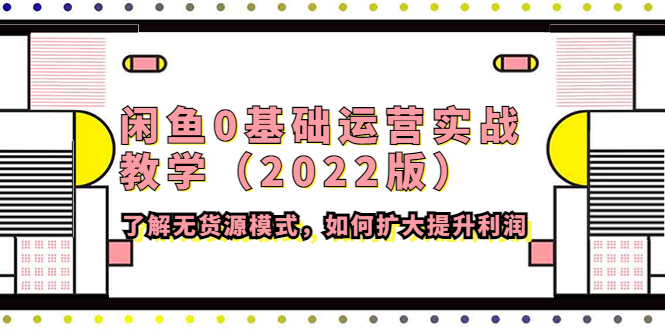 （4196期）闲鱼0基础运营实战教学（2022版）了解无货源模式，如何扩大提升利润-副业网