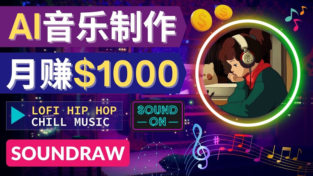 图片[1]-（4251期）无需任何音乐基础： 使用AI软件制作Lofi Hip Hop Chill Music 月赚1000美元-副业网