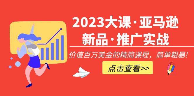 （5005期）2023大课·亚马逊新品·推广实战：价值百万美金的精简课程，简单粗暴！-副业网