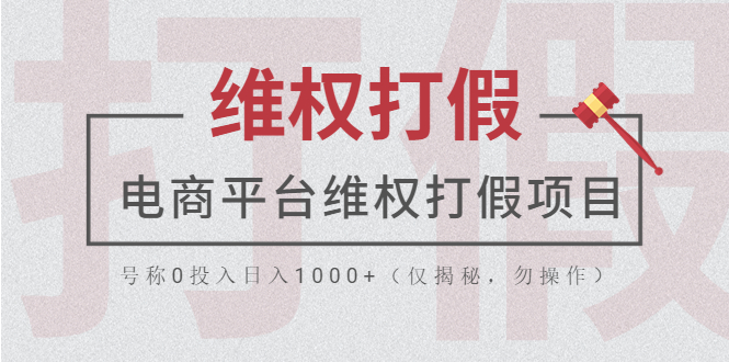 （5709期）电商平台维权打假项目，号称0投入日入1000+（仅揭秘，勿操作）-副业网