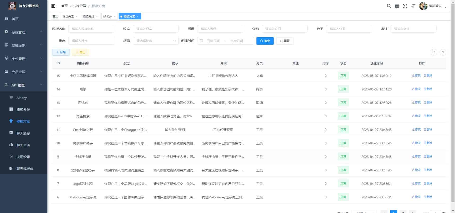 图片[7]-（5811期） Saas无限多开版ChatGPT小程序+H5，系统已内置GPT4.0接口，可无限开通坑位-副业网