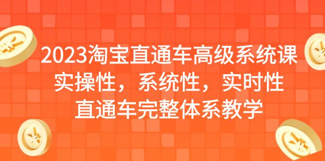 （6535期）2023淘宝直通车高级系统课，实操性，系统性，实时性，直通车完整体系教学-副业网