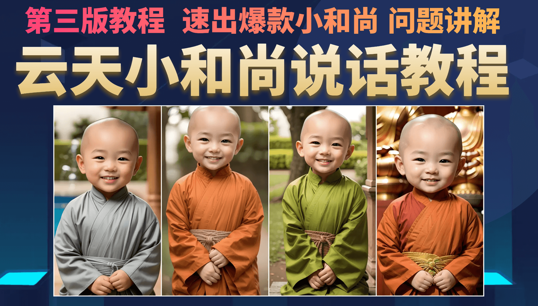 图片[1]-（6977期）小和尚会说话，7天万粉（第3版教程）-副业网
