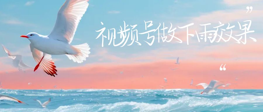 图片[1]-（6637期）视频号做下雨视频一个账号一周涨粉10W+年入100w-副业网
