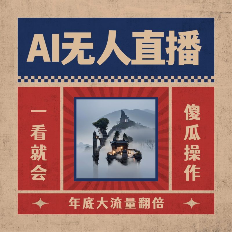 （8798期）AI无人直播一看就会，日入1000+无需真人出镜，小白迅速上手开播，下播就…-副业网