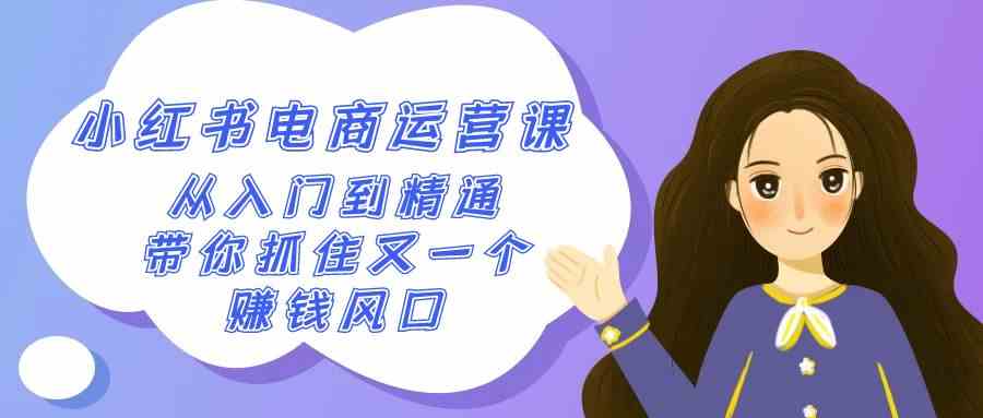 图片[1]-（9053期）2024小红书-电商运营课，从入门到精通，带你抓住又一个赚钱风口（50节课）-副业网