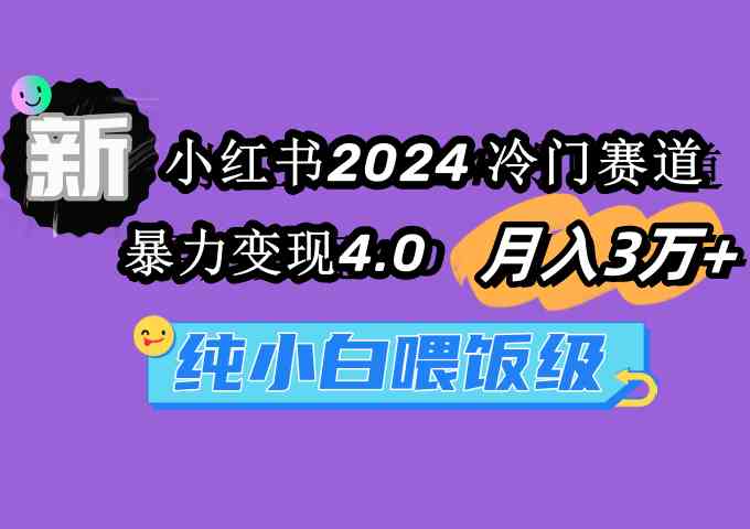 （9133期）小红书2024冷门赛道 月入3万+ 暴力变现4.0 纯小白喂饭级-副业网