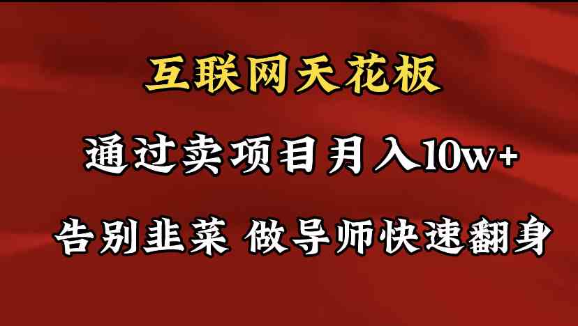 图片[1]-（9201期）导师训练营互联网的天花板，让你告别韭菜，通过卖项目月入10w+，一定要…-副业网