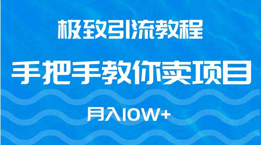 图片[1]-（9265期）极致引流教程，手把手教你卖项目，月入10W+-副业网