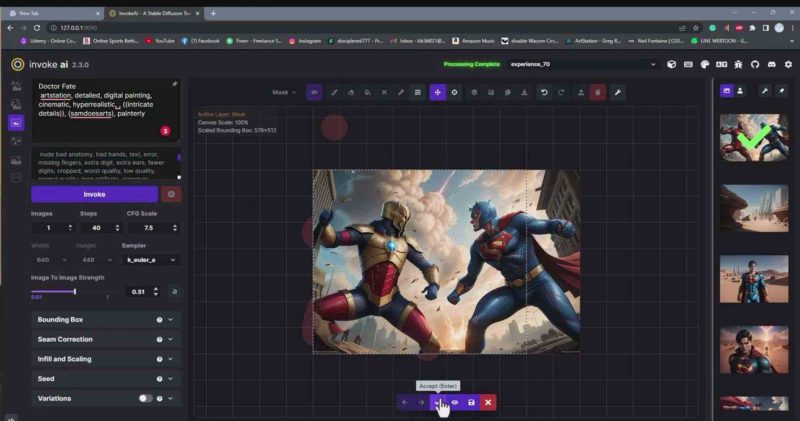 （9760期）Invoke AI 绘画教程-零基础创作可以销售的完美插图-49节-中英字幕-副业网