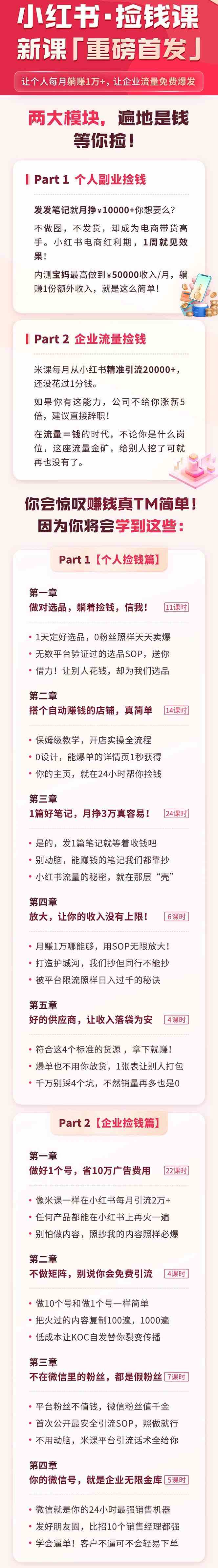 图片[2]-（9890期）小红书之检钱课：从0开始实测每月多赚1.5w起步，赚钱真的太简单了（98节）-副业网